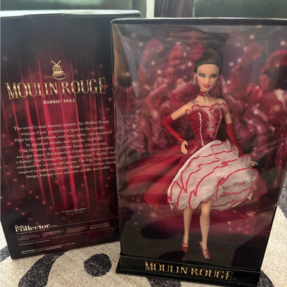 Barbie Moulin Rouge Collector Doll - Picture 4 of 4